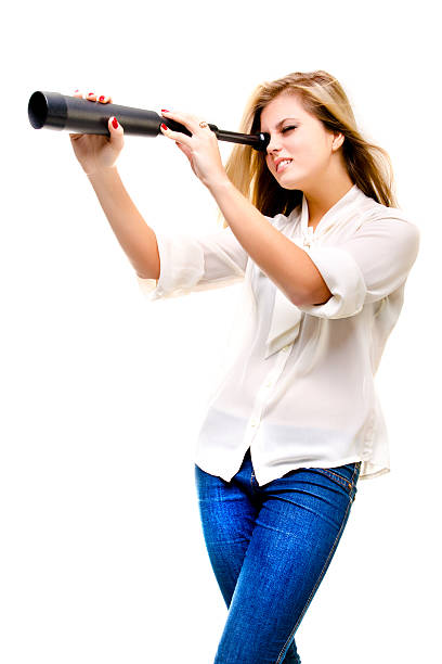 istock woman with telescope 188045345