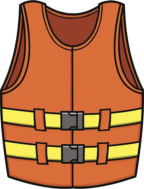 Vector illustration of Life Jacket