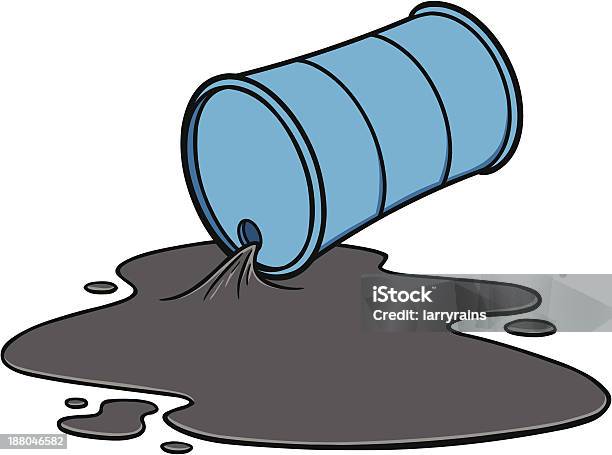 Oil Spill Stock Illustration - Download Image Now - Oil Spill, Spilling, Cartoon