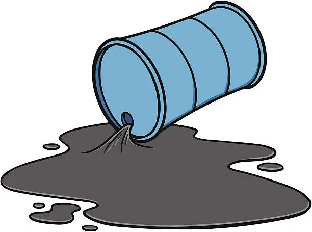 Vector illustration of Oil Spill