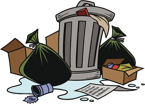 Vector illustration of Garbage