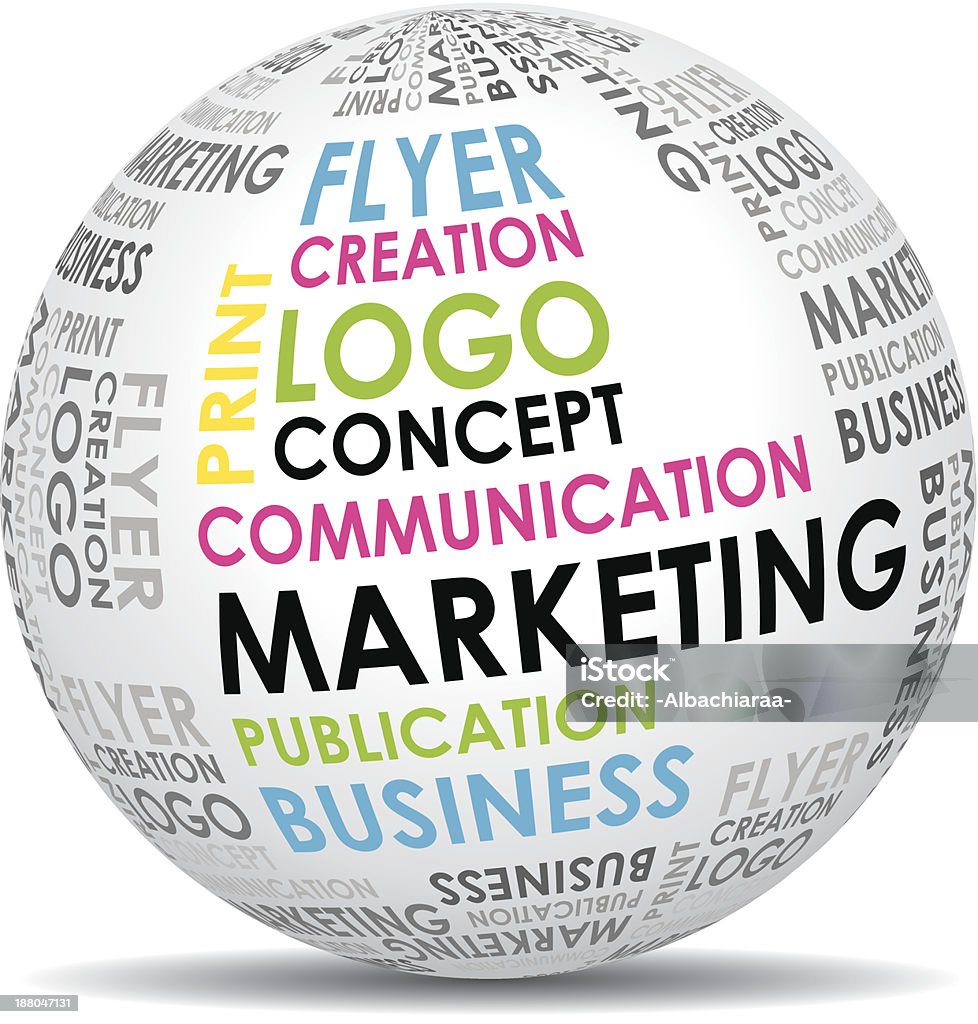 Comunicazione di Marketing mondo. - arte vettoriale royalty-free di Marketing