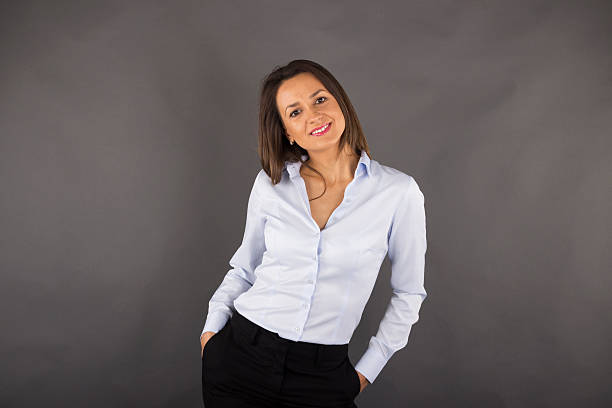istock Happy young business woman 188047573