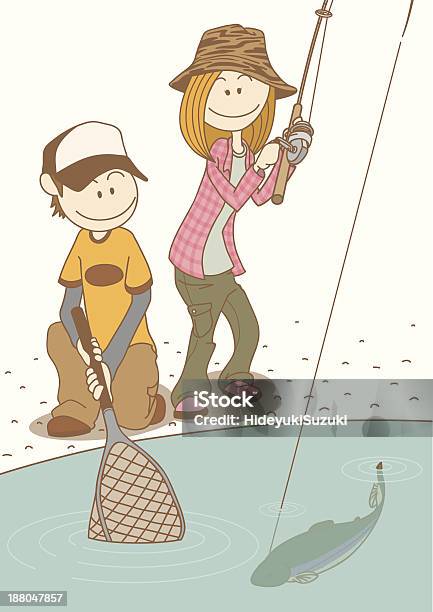 Fishingcouple 20-29세에 대한 스톡 벡터 아트 및 기타 이미지 - 20-29세, 2명, 기혼
