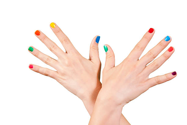 istock Beautiful woman hands with manicure 188048050