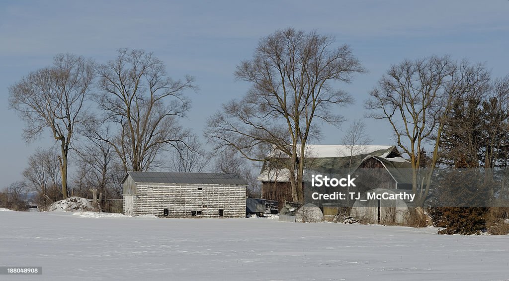 Barns & Quonset - Royalty-free Amanhecer Foto de stock