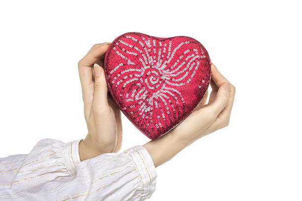istock woman holds box with a gift 188051021