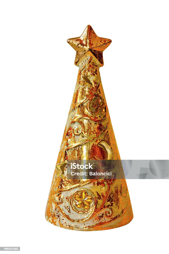 Casaco dourado - Royalty-free Bola de Árvore de Natal Foto de stock