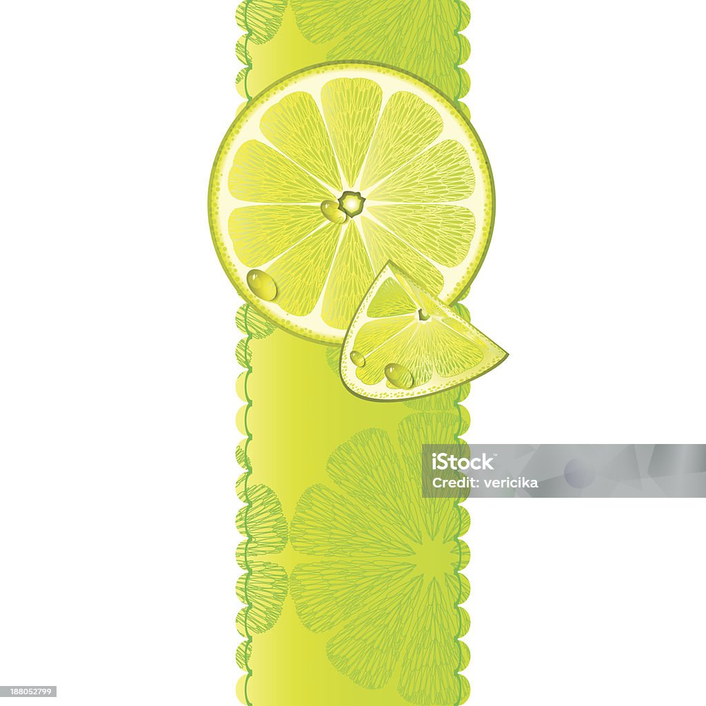 Banner with juicy slices of lemon fruit Vertical banner with juicy slices of lemon fruit. File saved in EPS 10 format and contains transparency effect. Abstract stock vector