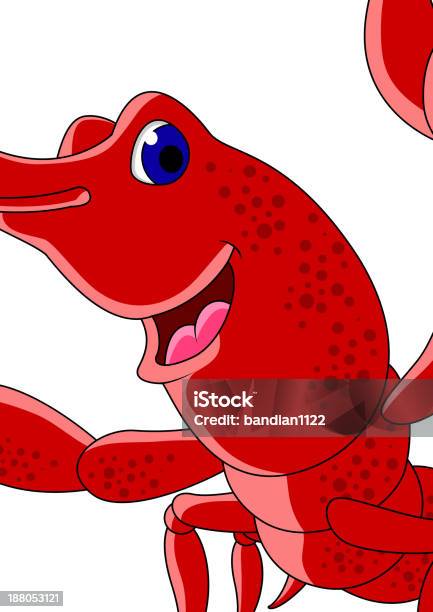 Cute Red Shrimp Cartoon Thumb Up Stock Illustration - Download Image Now - Animal, Animal Body Part, Animal Eye