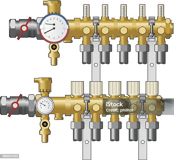 中央の加熱 Manifold バルブ - バルブのベクターアート素材や画像を多数ご用意 - バルブ, 蒸気, Hvac