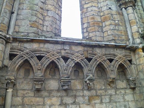 At Holyrood Abbey ruins