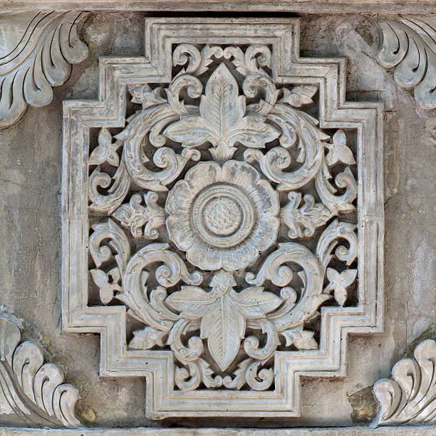 istock Texture of  Stucco gray color  in square format 188055537