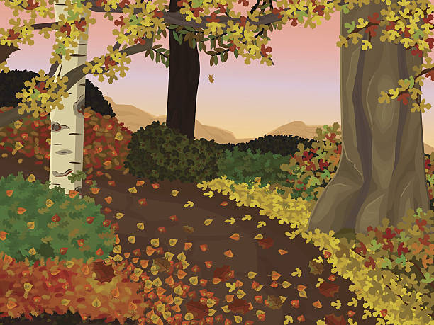 Paysage d'automne - Illustration vectorielle