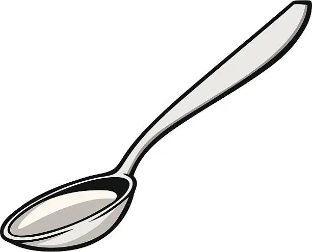 Vector illustration of Spoon