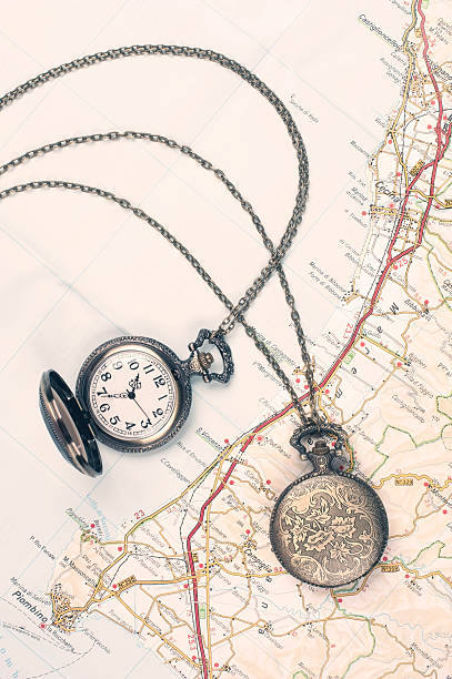 istock Two Pocket Watches on Italian Map 188058106