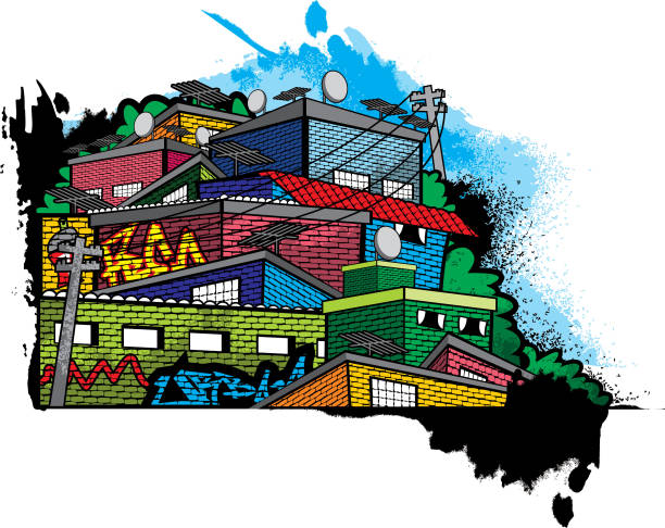 slum Slum favela stock illustrations
