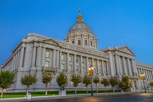 сан-франциско город зал - san francisco county government town hall government building стоковые фото и изображения