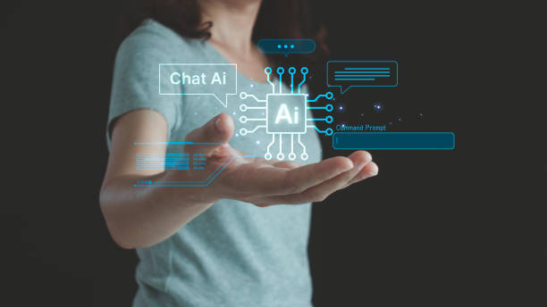 istock Ai, artificial intelligence technology concept. Human or business people use Ai tech with chat robot to open command prompt to generate something. Digital assistant bot for new smart customer service. 1880627810