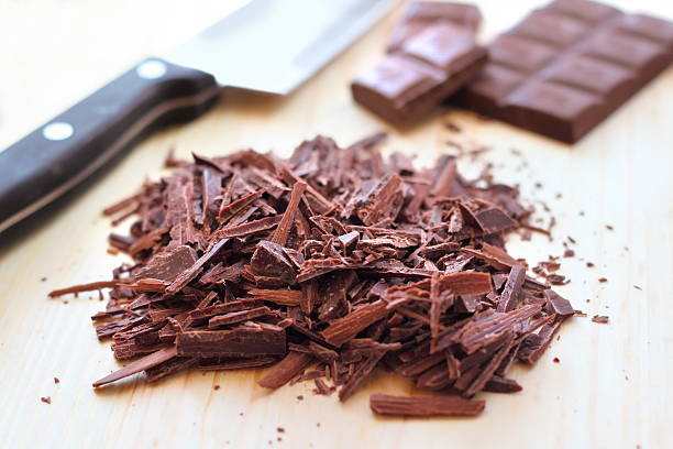 istock Chopped bar of dark chocolate 188063964