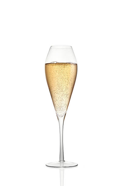 Glass of champagne Glass of champagne isolated on white background champagne region photos stock pictures, royalty-free photos & images