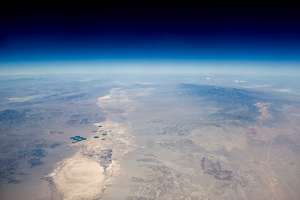 istock High altitude view of the Earth in space. 188065408