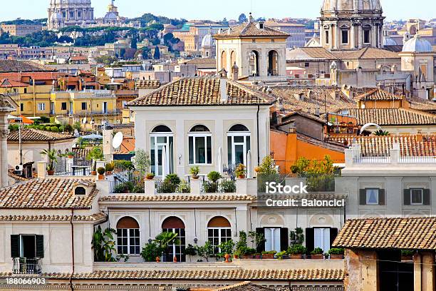 Rome Rooftop Stock Photo - Download Image Now - Apartment, Building Exterior, City