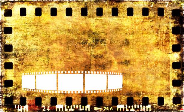 istock Vintage film strip frame 188067407