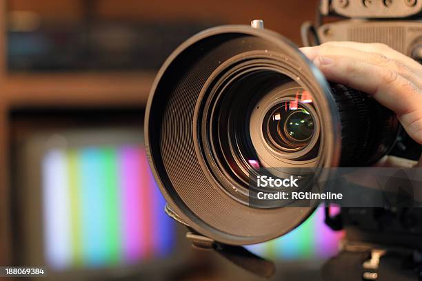 Video Kameraobjektiv Vorbehalten Stockfoto und mehr Bilder von Camcorder - Camcorder, Medien-Interview, Fernsehkamera