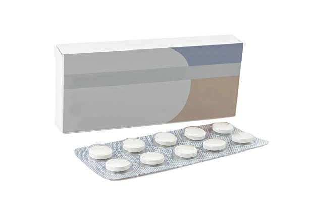 istock Pills antibiotics tablets on white background 188069650