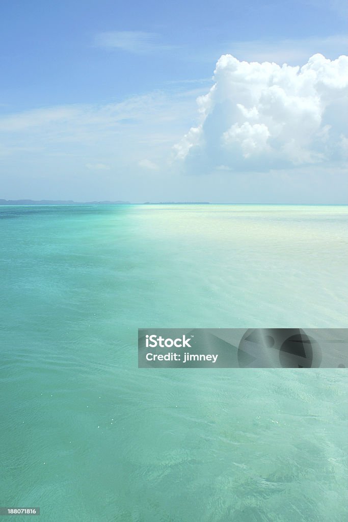 Blue sky and sea It is taken in Palau. Beauty In Nature Stock Photo