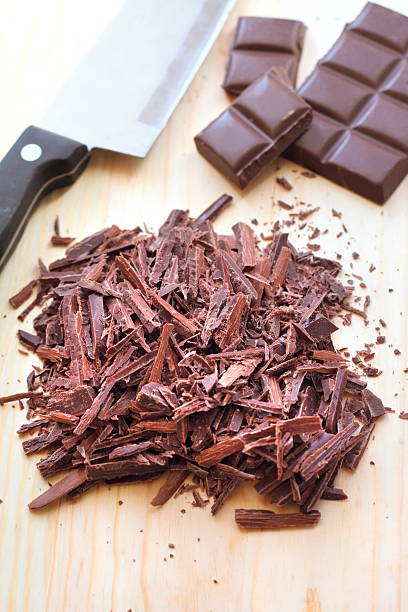 istock Chopped bar of dark chocolate 188072032