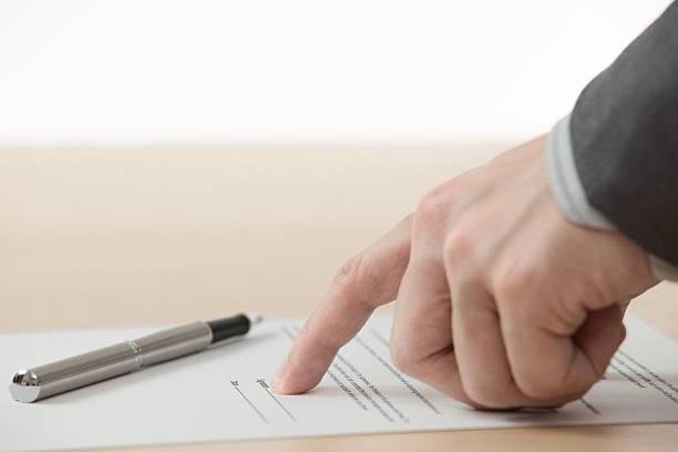 istock Business man signing finance contract 188072682