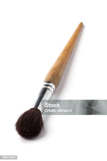 New Big Paint Brush On White Stock Photo - Download Image Now