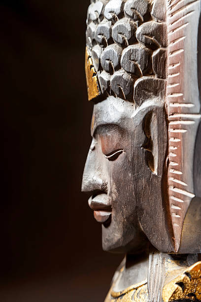istock wood carving of African 188076567