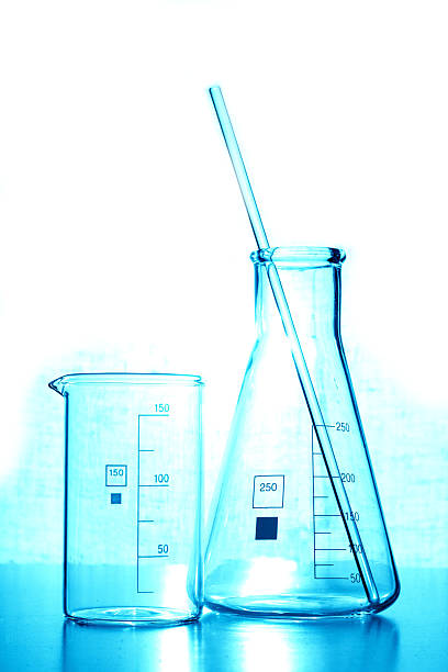 laboratory glassware stock photo