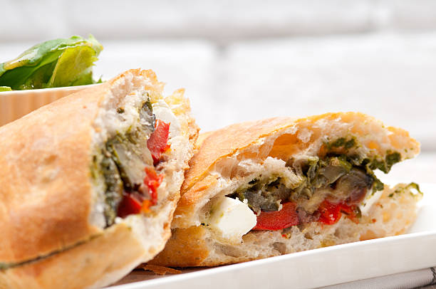 istock ciabatta panini sandwichwith vegetable and feta 188079994