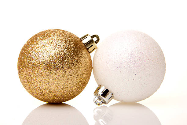 istock Christmas, Christmas balls gold and white 188080911