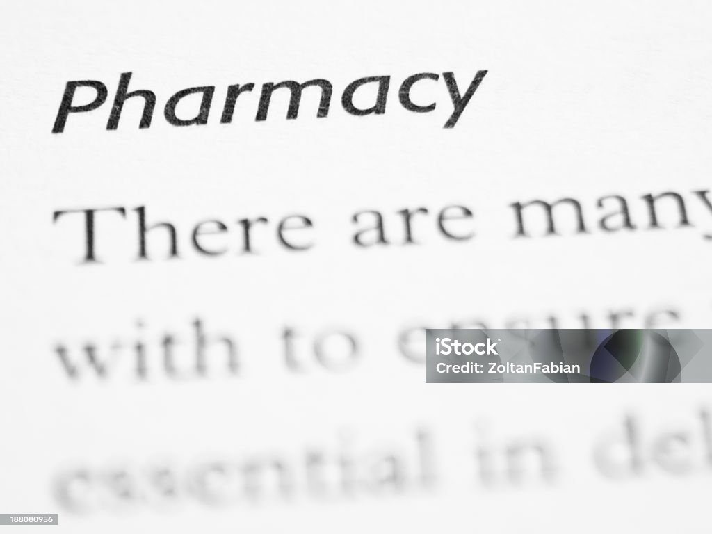 Pharmacy Paper form close up. Agreement Stock Photo