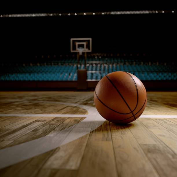 basketball - school gymnasium parquet floor sport empty zdjęcia i obrazy z banku zdjęć