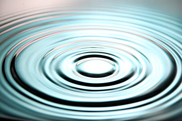 istock Green Background of Water Drops a beautiful shape in Basin. 188090364