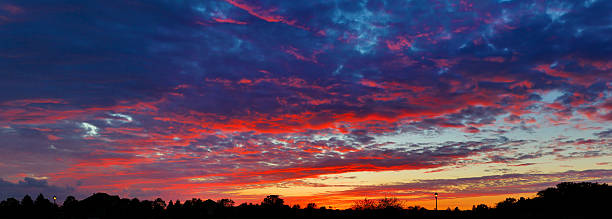 istock Spectacular Suburban Sunset Sky 188090696