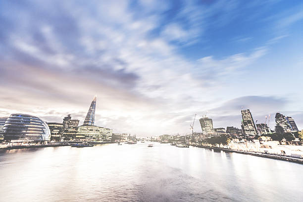istock Modern London cityscape from Tower Bridge 188093301