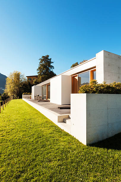 istock Beautiful modern house, outdoor 188096335