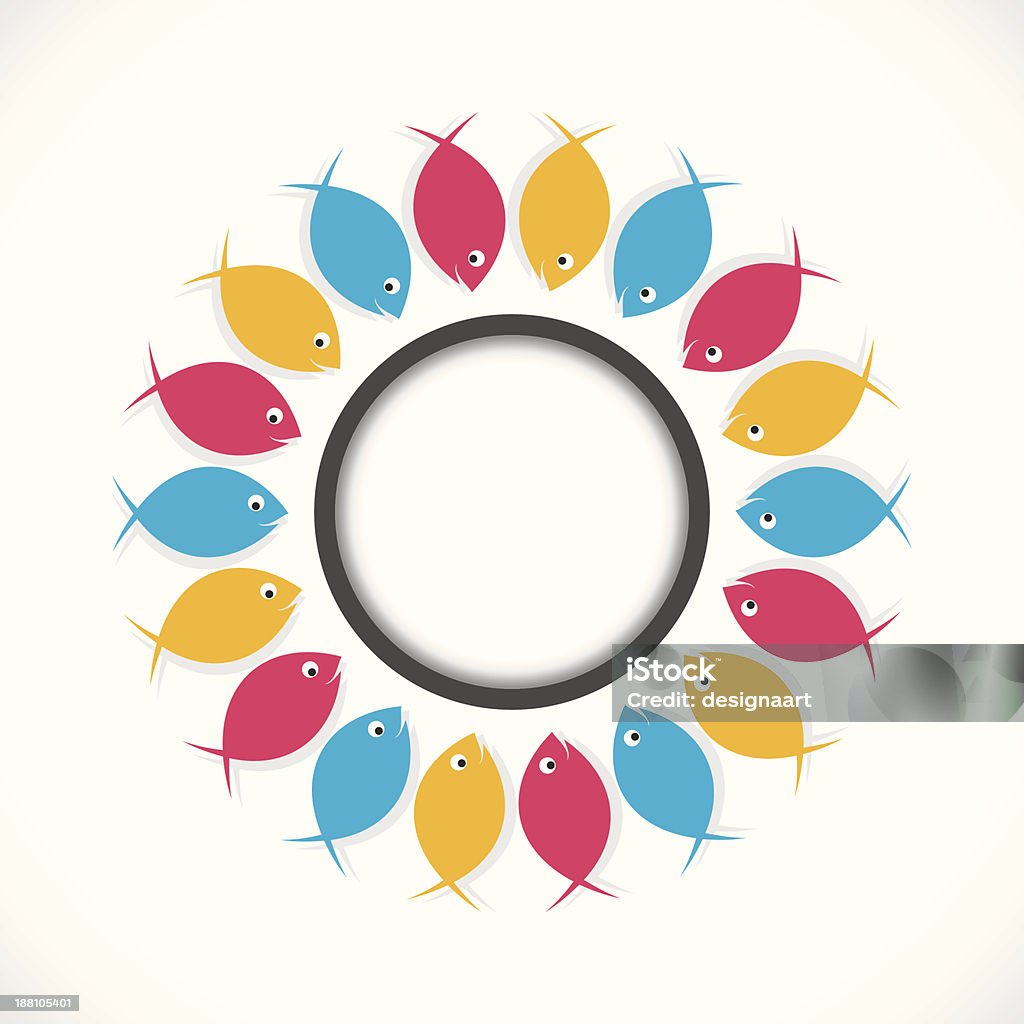 Fish Sticker Backround Fish Background Stock Illustration - Download Image Now - Animal ...