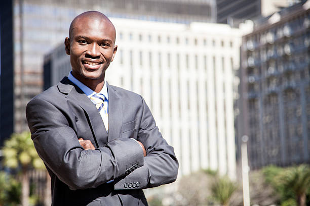 istock Confident african businessman looking into the camera. 188105542
