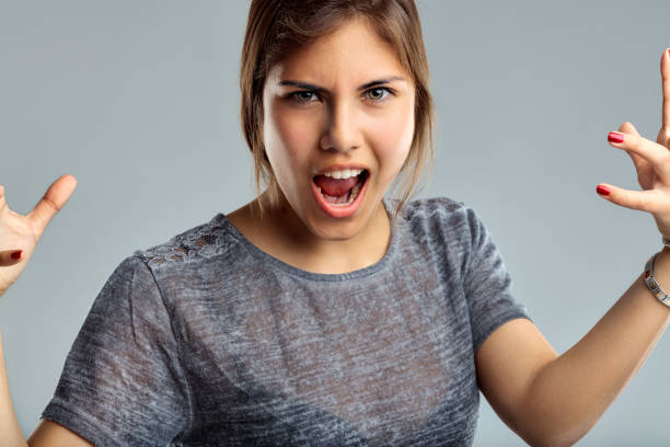 istock Playful moment of mock ferocity captured 1881059229