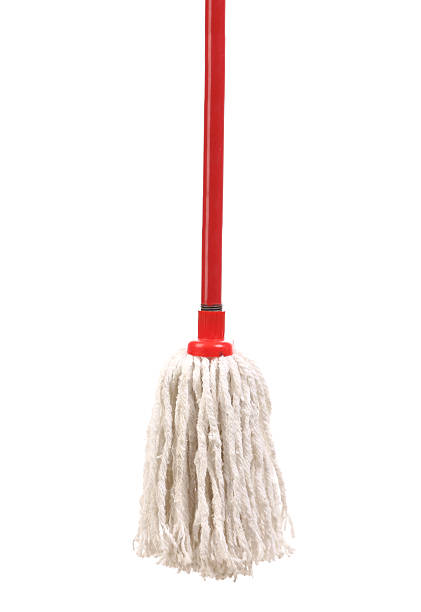 istock Closeup of red mop for cleaning. 188106110