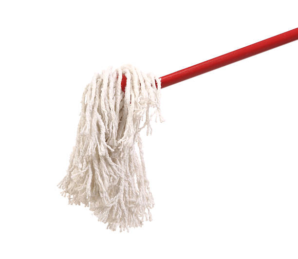 istock Closeup of red mop for cleaning. 188106193