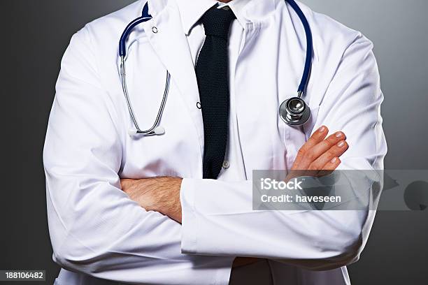 Medical Doctor With Stethoscope Portrait Stock Photo - Download Image Now - 20-29 Years, Adult, Adults Only